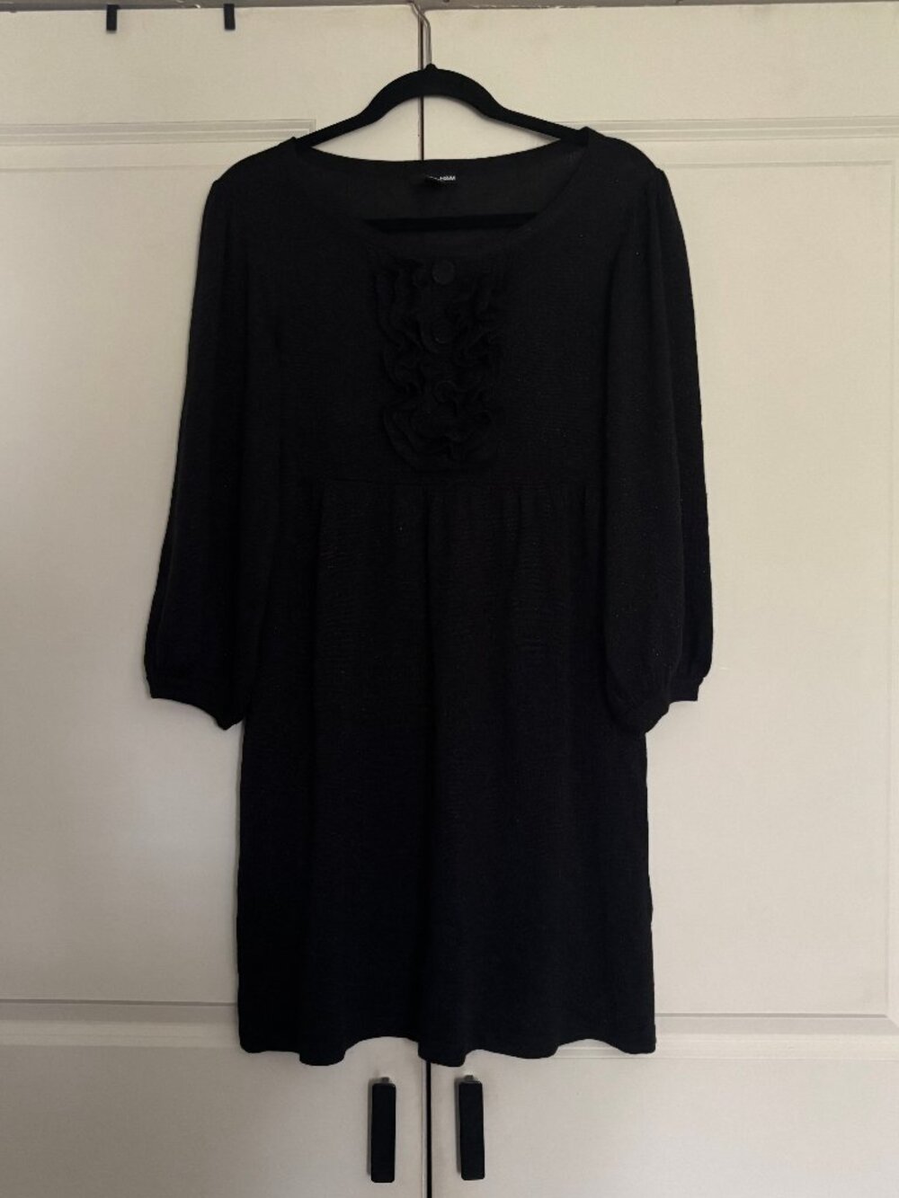 H&M black knit dress